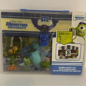 Monsters University Disney Pixar Activity Sticker Kit with Case Monsters Inc
